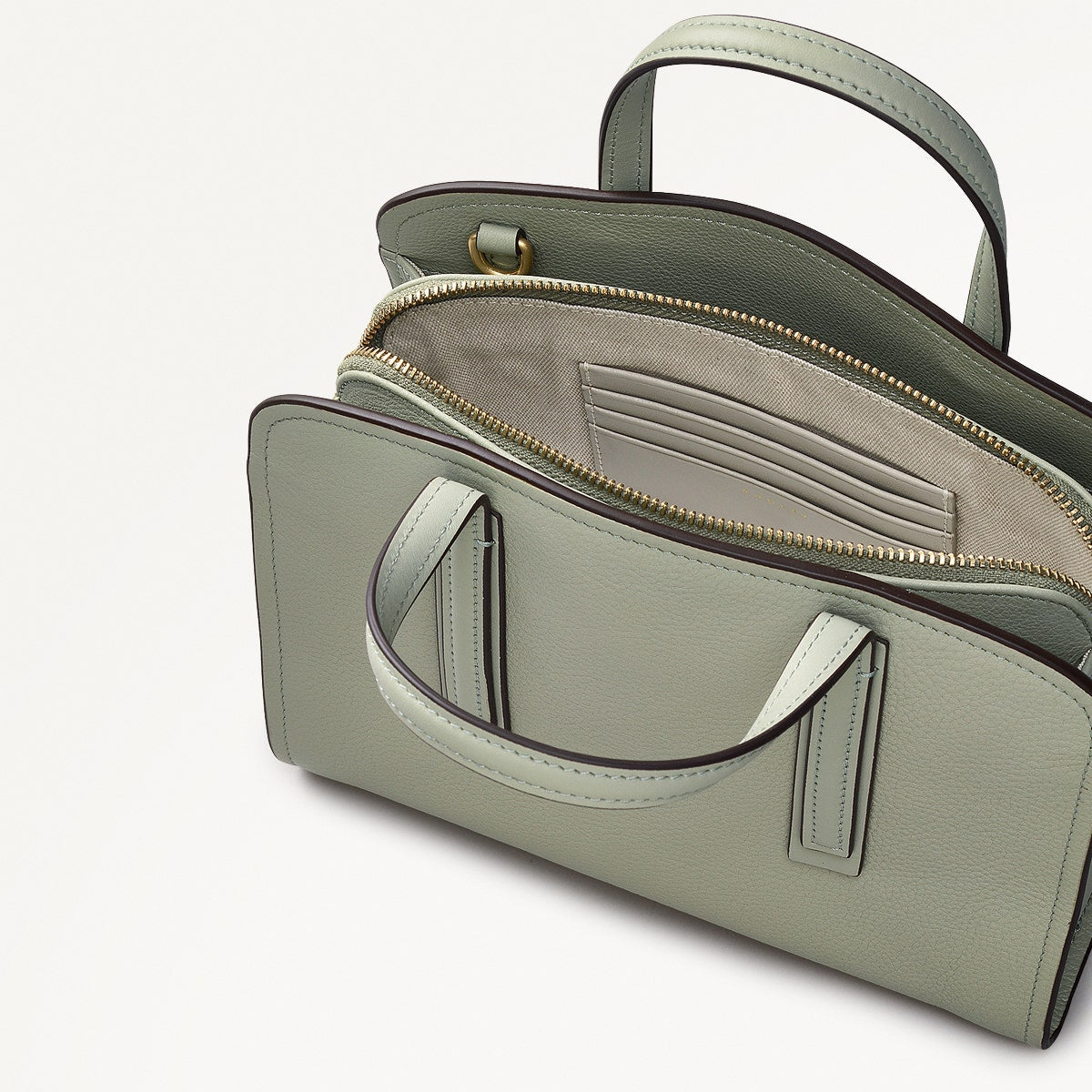 Arragon Row Fabric Small Zip Around Grab Bag in Drizzle - 111711