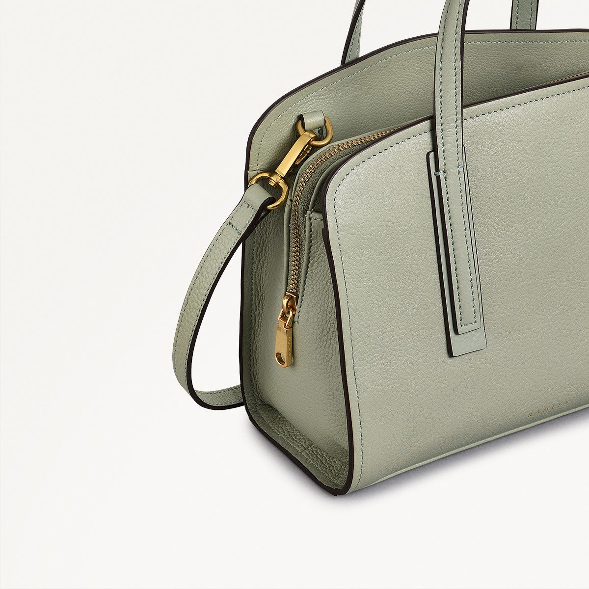 Arragon Row Fabric Small Zip Around Grab Bag in Drizzle - 111711