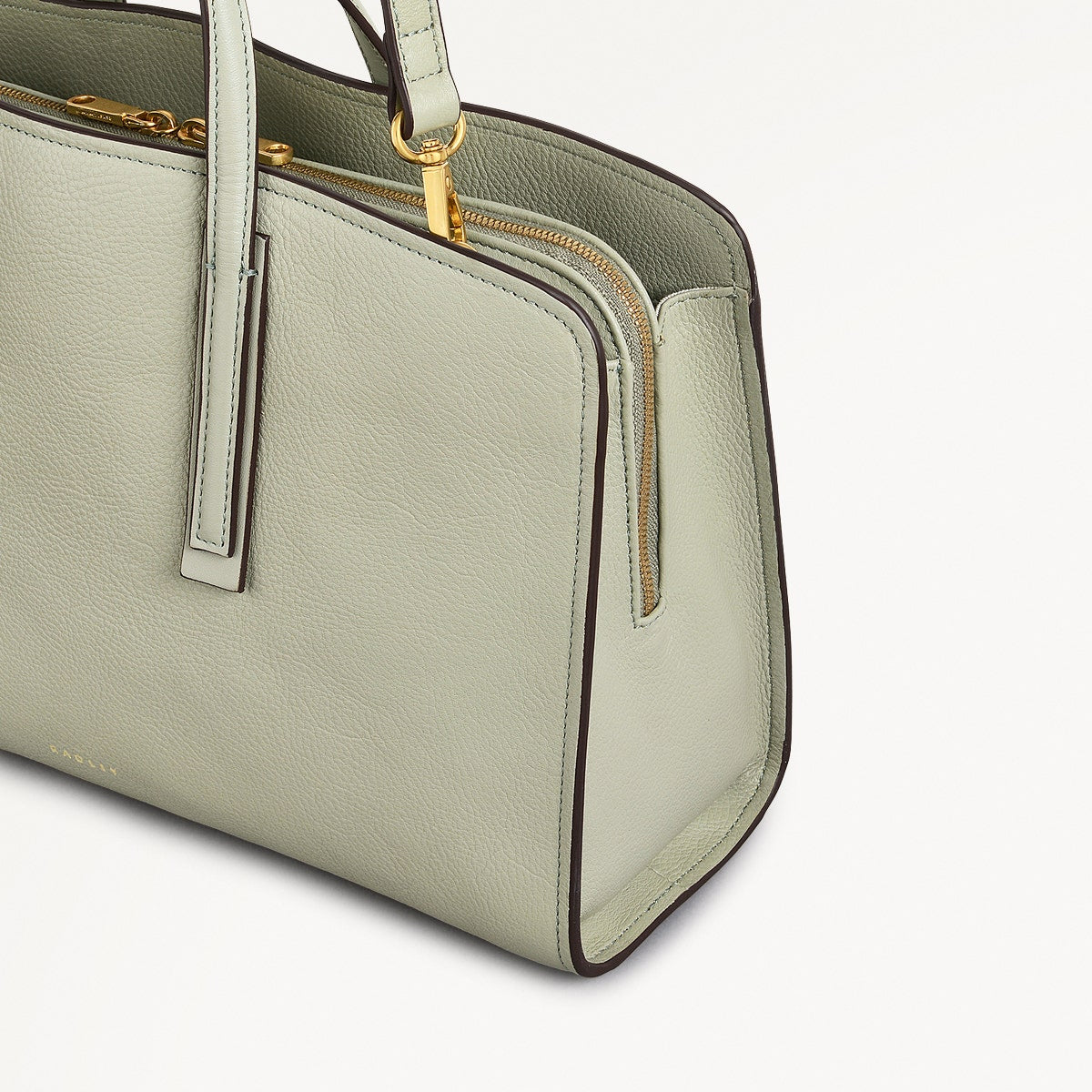 Arragon Row Fabric Medium Zip Around Grab Bag in Drizzle - 111714