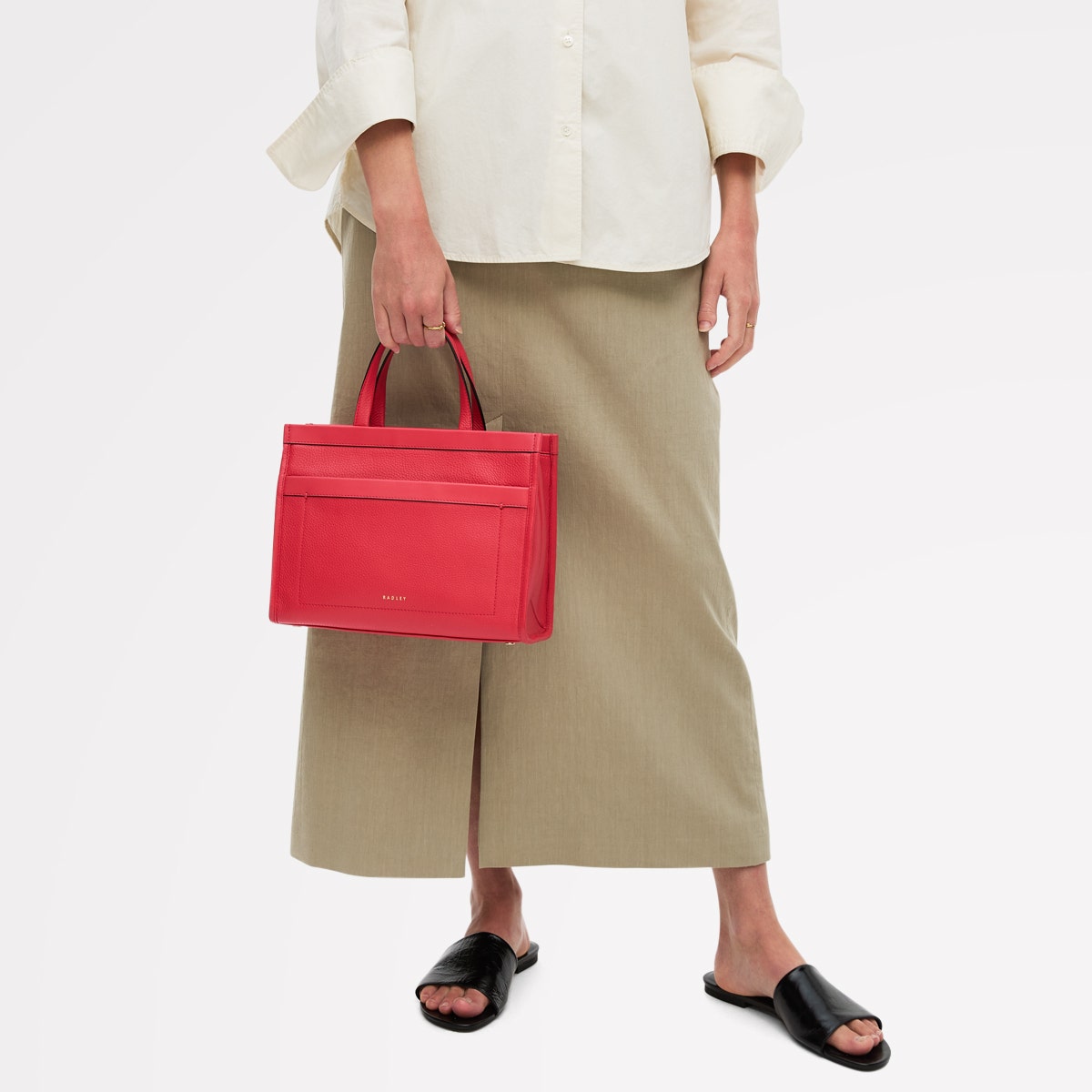 Alba Place Small Ziptop Grab Luscious Red - 111909