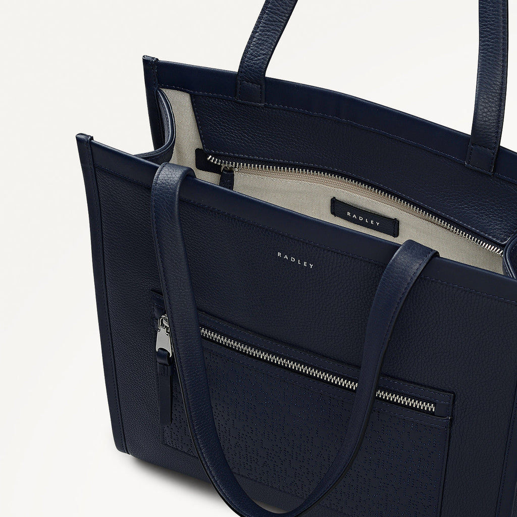 Alba Place - Logo Medium Ziptop Tote Ink - 111937