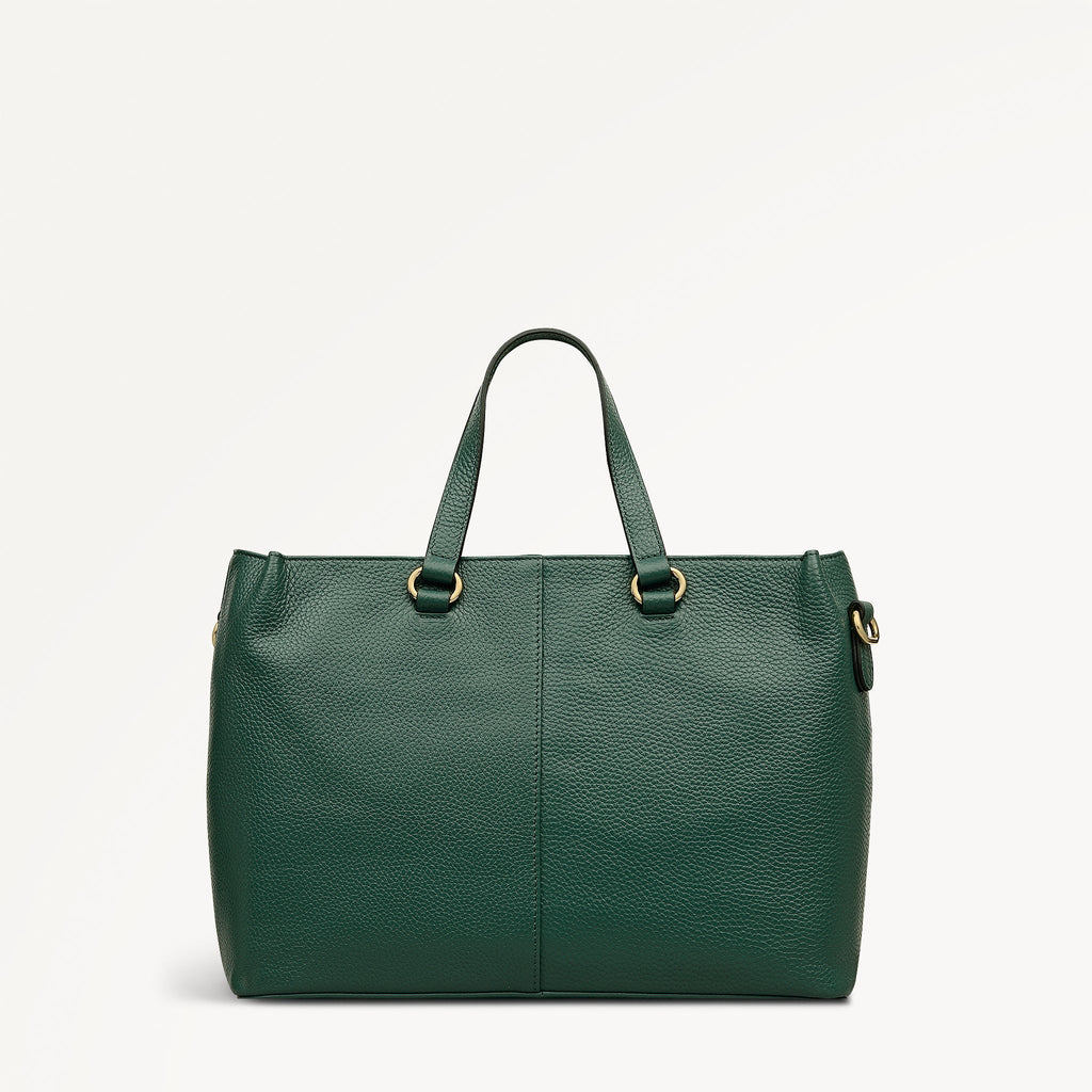 Pickwick Leather Medium Ziptop Grab Bag in Cedar - 111957