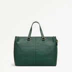 Pickwick Leather Medium Ziptop Grab Bag in Cedar - 111957