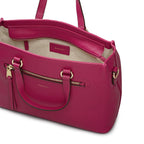 Pickwick Leather Medium Ziptop Grab Bag in Dark Rose - 111958