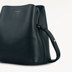 Dukes Place Leather Small Compartment Cross Body Bag in Teal - 112123