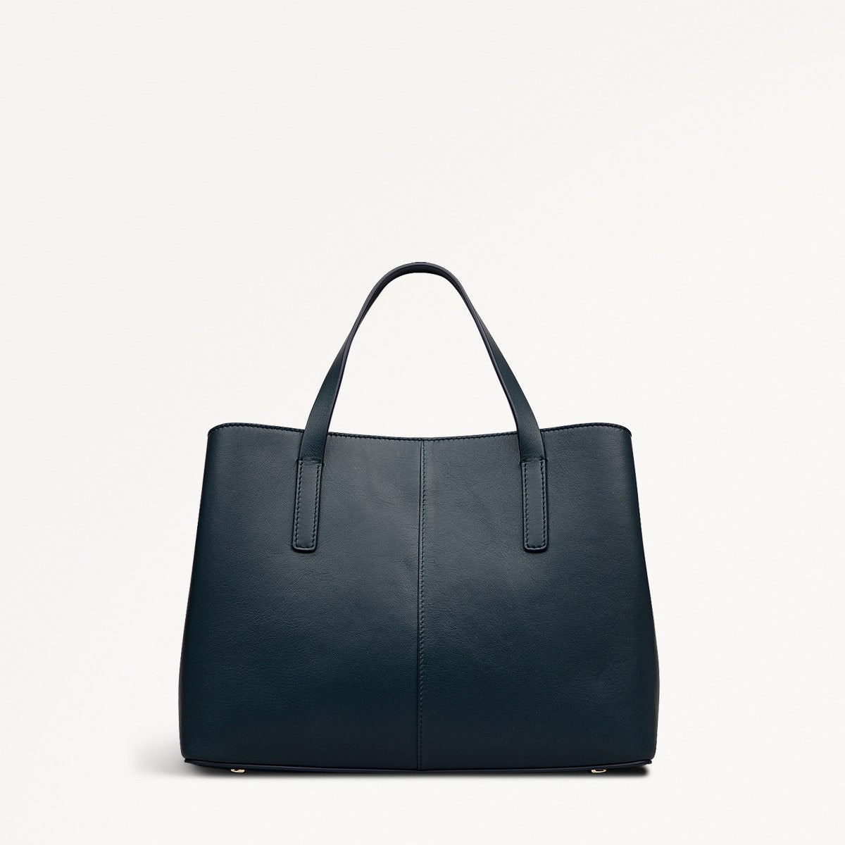 Dukes Place Leather Medium Ziptop Grab Bag in Teal - 112125