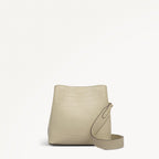 Dukes Place Leather Medium Compartment Cross Body Bag in Snow - 112128