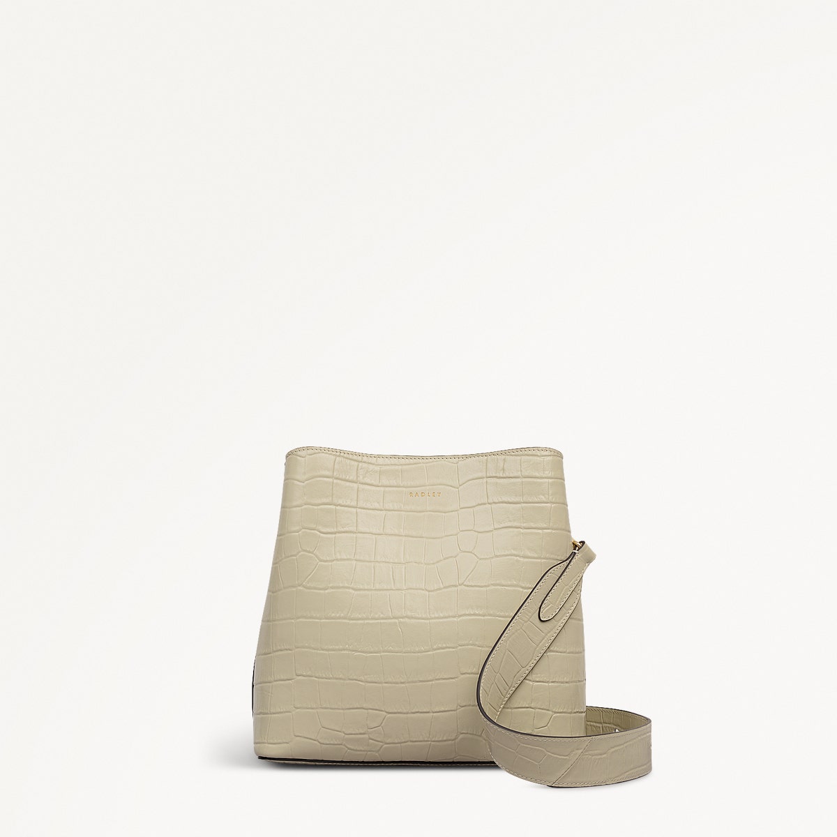 Dukes Place Leather Medium Compartment Cross Body Bag in Snow - 112128