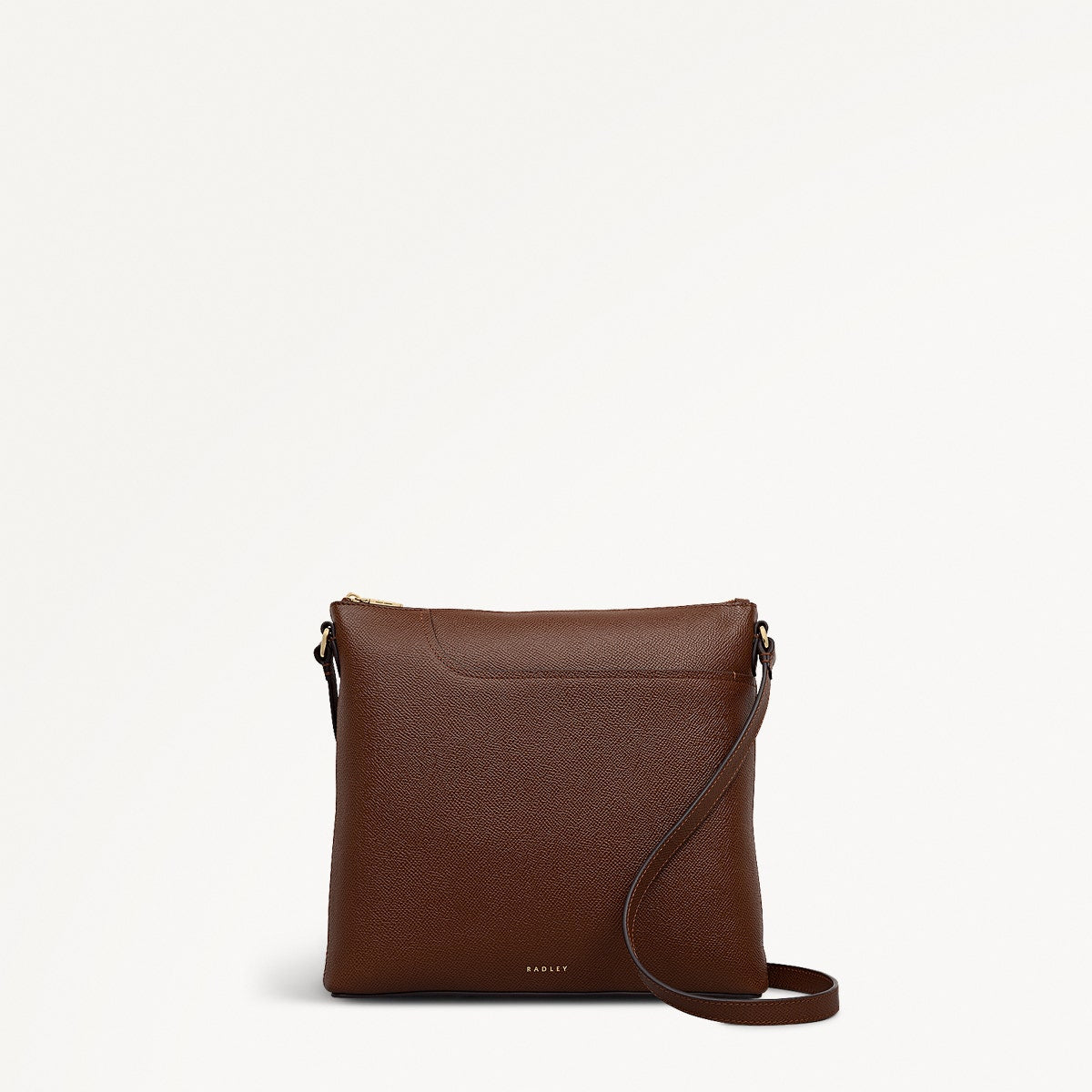 Pockets Leather Large Ziptop Ns Cross Body Bag in Chocolate - 112143