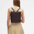 Oak Street Small Ziptop Backpack in Dark Oak - 112161