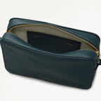 Duchess Close Leather Small Ziptop Cross Body Bag in Teal - 112176