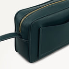 Duchess Close Leather Small Ziptop Cross Body Bag in Teal - 112176