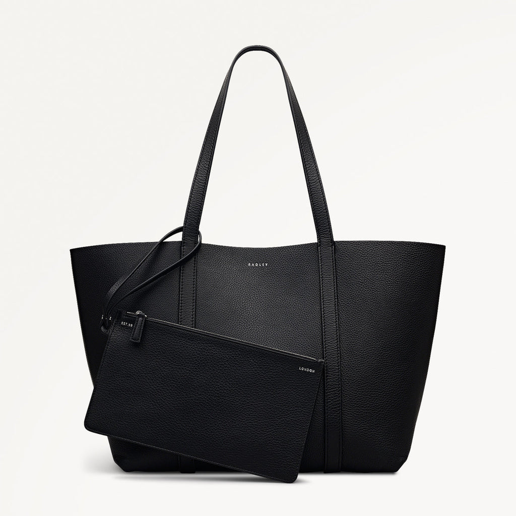 Hanbury Row Large Open Top Tote Bag in Black - 112182