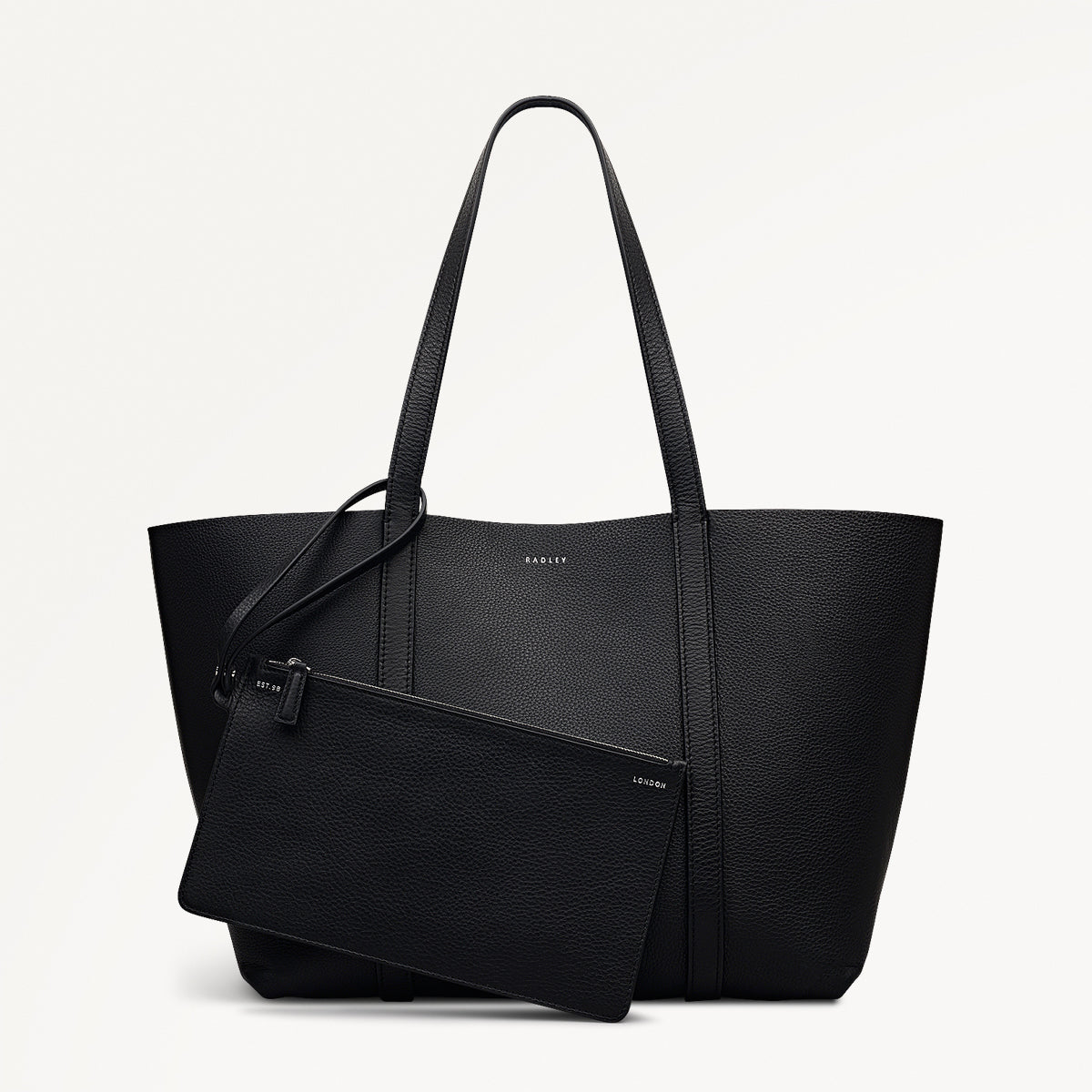 Hanbury Row Large Open Top Tote Bag in Black - 112182