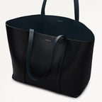 Hanbury Row Large Open Top Tote Bag in Black - 112182