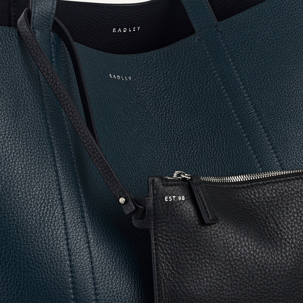 Hanbury Row Large Open Top Tote Bag in Black - 112182