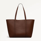 Hanbury Row Large Open Top Tote Bag in Chocolate - 112183