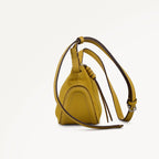 The Iris Leather Small Ziptop Cross Body Bag in Ochre - 112186