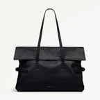 Fleet Street Medium Flapover Shoulder Bag in Black - 112187