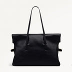 Fleet Street Medium Flapover Shoulder Bag in Black - 112187