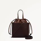 The Portobello Small Drawstring Cross Body Dark Oak - 112193
