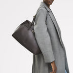 The Christina Large Ziptop Shoulder Dark Oak  - 112196