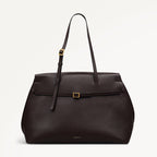 The Christina Large Ziptop Shoulder Dark Oak  - 112196