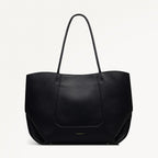 The Compton Medium Ziptop Shoulder Bag in Black - 112200