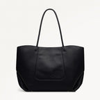 The Compton Medium Ziptop Shoulder Bag in Black - 112200