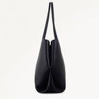 The Compton Medium Ziptop Shoulder Bag in Black - 112200