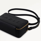 Calvert Road Leather Zip Around Cross Body Bag in Black - 112203