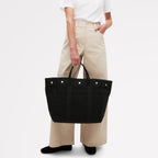 Hadleigh Place Fabric Large Open Top Tote Bag in Black - 112212