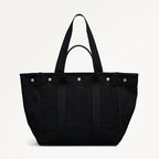 Hadleigh Place Fabric Large Open Top Tote Bag in Black - 112212