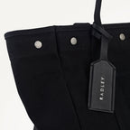 Hadleigh Place Fabric Large Open Top Tote Bag in Black - 112212