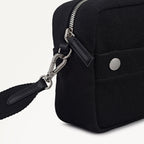 Hadleigh Place Fabric Small Ziptop Cross Body Bag in Black - 112213