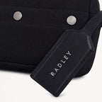 Hadleigh Place Fabric Small Ziptop Cross Body Bag in Black - 112213