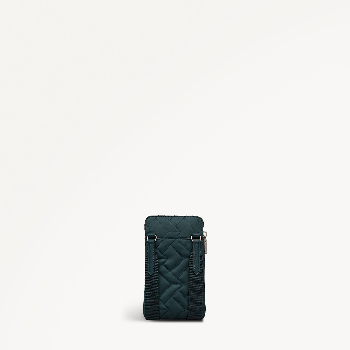 Holland Park Fabric Medium Zip Phone Cross Body Bag in Teal - 112217