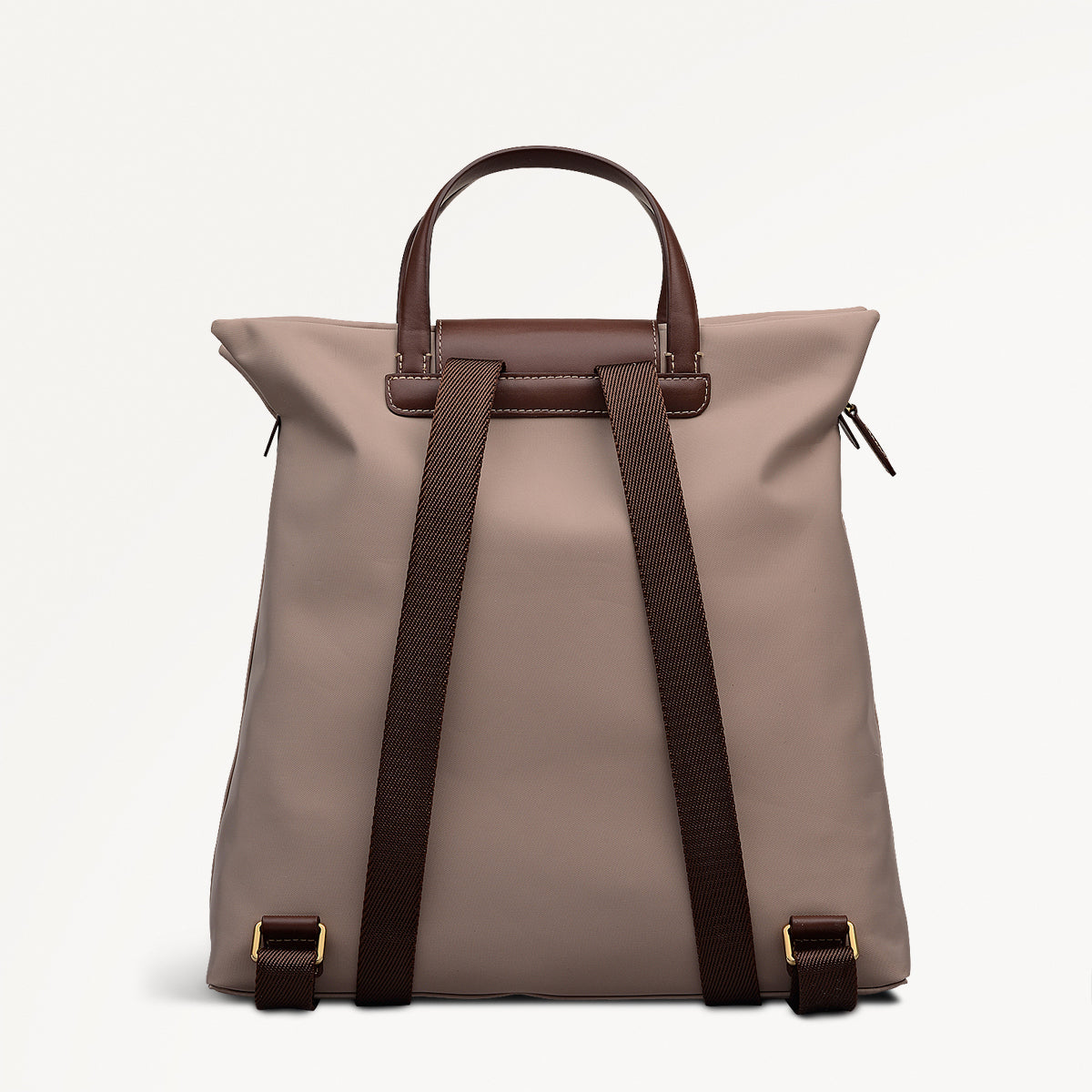 Pocket Essentials Fabric Medium Ziptop Backpack in Porcini - 112221