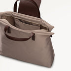 Pocket Essentials Fabric Medium Ziptop Backpack in Porcini - 112221