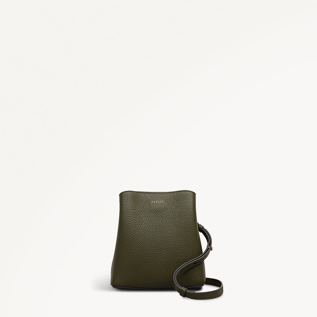 Dukes Place Leather Small Compartment Cross Body Bag in Pine Needle - 112229