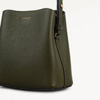 Dukes Place Leather Small Compartment Cross Body Bag in Pine Needle - 112229