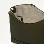 Oak Street Leather Small Ziptop Backpack in Pine Needle - 112245