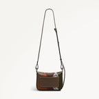 Westwell Lane Leather Small Flapover Cross Body Bag in Coffee - 112250