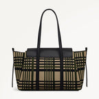 The Chancery Leather Medium Flapover Shoulder Bag in Porcini - 112254