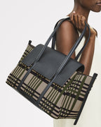 The Chancery Leather Medium Flapover Shoulder Bag in Porcini - 112254