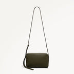 Duchess Close Leather Small Ziptop Cross Body Bag in Pine Needle - 112258