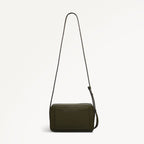 Duchess Close Leather Small Ziptop Cross Body Bag in Pine Needle - 112258