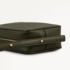 Duchess Close Leather Small Ziptop Cross Body Bag in Pine Needle - 112258