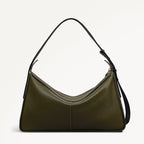 Westwell Lane Leather Large Ziptop Shoulder Bag in Pine Needle - 112288
