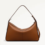 Westwell Lane Leather Large Ziptop Shoulder Bag in Toffee - 112289